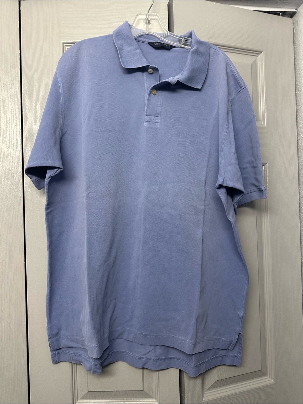 Scott Barber Light Blue Short-Sleeve Polo Shirt